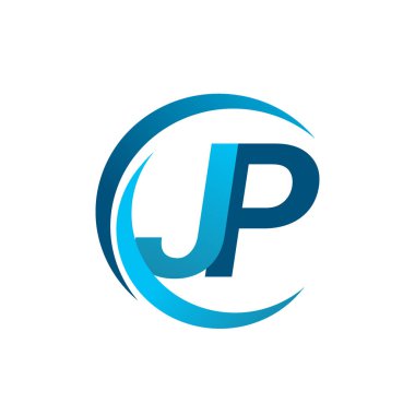 Mavi vektör çizim jp mektuplar