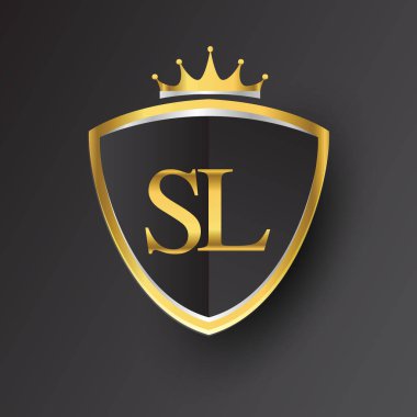sl vektör çizim altın harfler