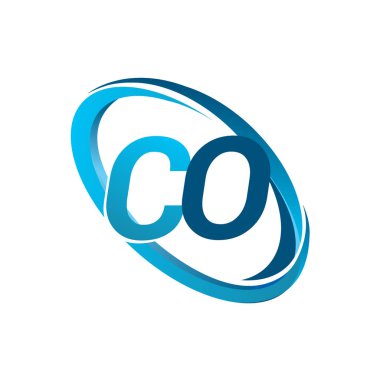 mavi mektuplardan co vektör çizim