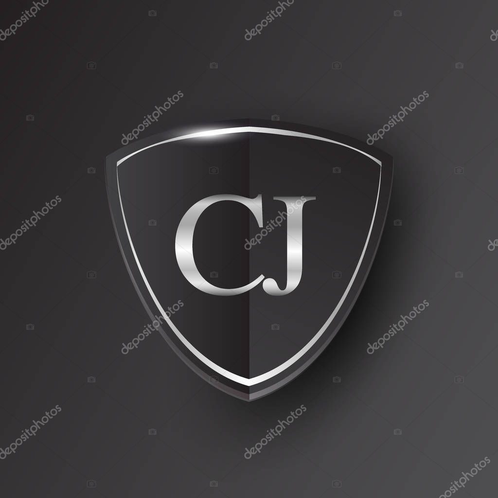 Vector illustration of letters cj