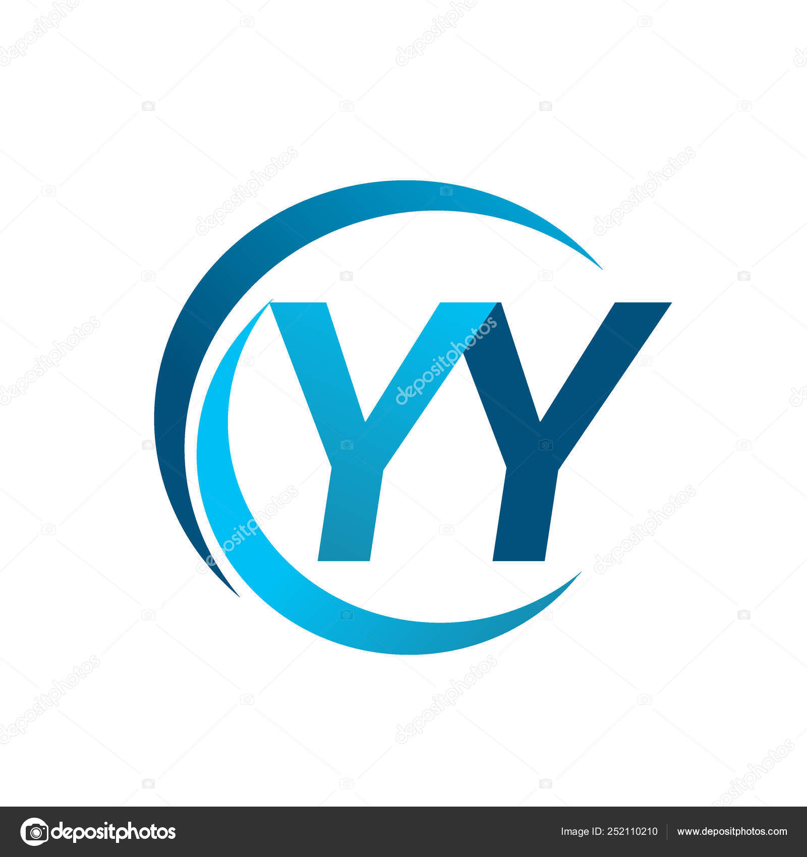 Vector Illustration Blue Letters Stock Vector by ©wikaGrahic 252110210