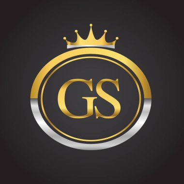 Altın harfler gs vektör çizim