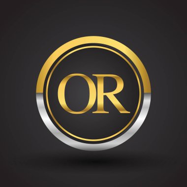 vektör çizimi gümüş ve altın harfler veya