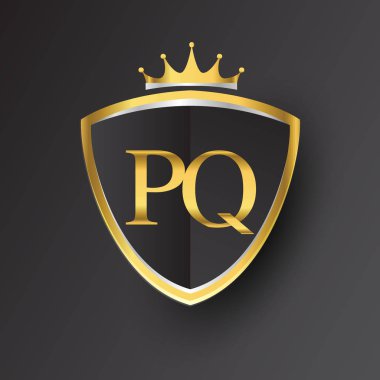 pq vektör çizim altın harfler