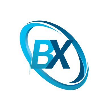 mavi mektuplardan bx vektör çizim