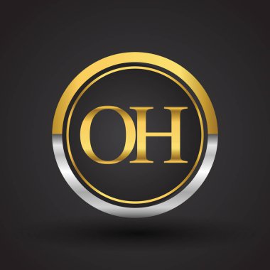 Gümüş ve altın harfler illüstrasyon vektör