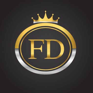 fd vektör çizim altın harfler