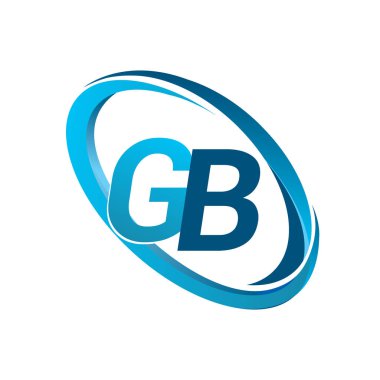 Mavi vektör çizim gb mektuplar