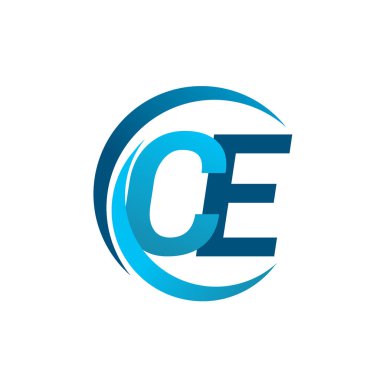 Mavi vektör çizim ce mektuplar