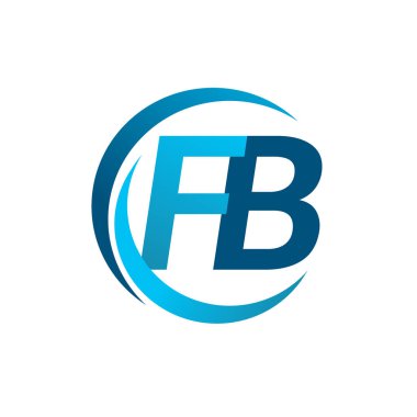 mavi mektuplardan fb vektör çizim