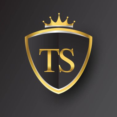 Altın harf ts vektör çizim