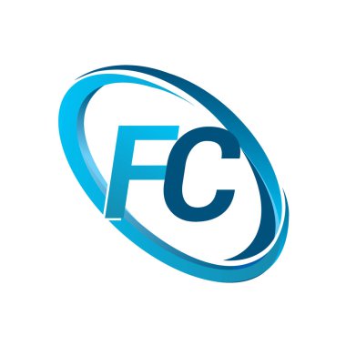 mavi mektuplardan fc vektör çizim