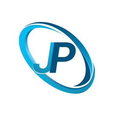 Mavi vektör çizim jp mektuplar