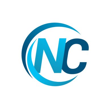 nc mavi vektör çizim harfleri