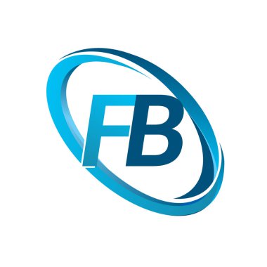 mavi mektuplardan fb vektör çizim