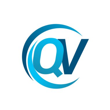 mavi mektuplardan qv vektör çizim