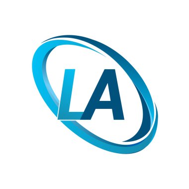 mavi mektuplardan la vektör çizim