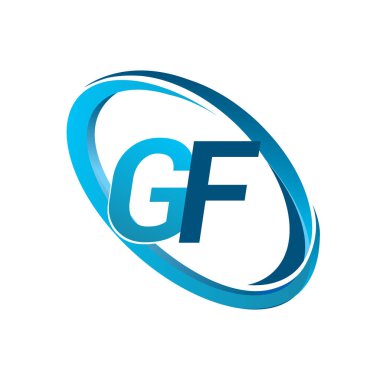 mavi mektup gf vektör çizim