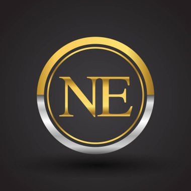 Gümüş ve altın harfler ne vektör çizim