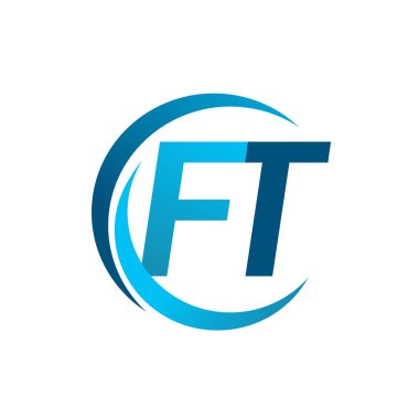 mavi mektuplardan ft vektör çizim