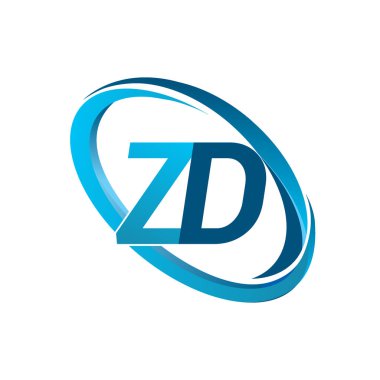 mavi mektup zd vektör çizim