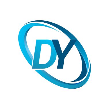 Mavi vektör çizim dy mektuplar