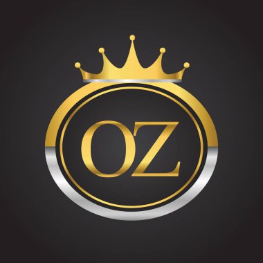 Altın harfler oz vektör çizim