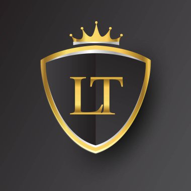 Altın harfler lt vektör çizim