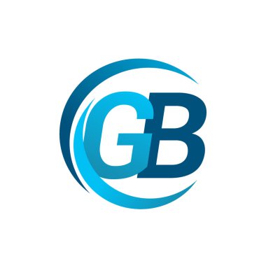 Mavi vektör çizim gb mektuplar