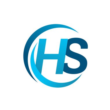 mavi mektuplardan hs vektör çizim