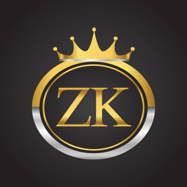 Gümüş ve altın harfler zk vektör çizim