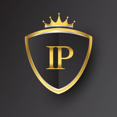 Altın harfler IP vektör çizim