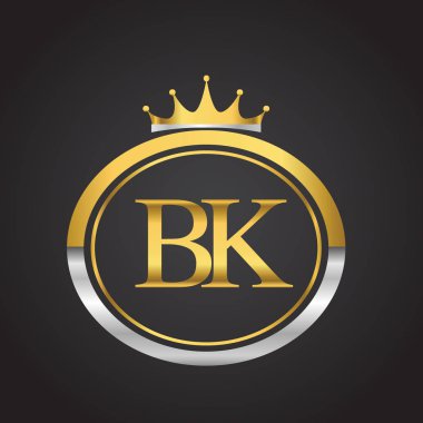 bk vektör çizim altın harfler