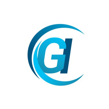 mavi mektuplardan gi vektör çizim