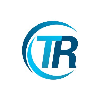 Mavi vektör çizim tr mektuplar