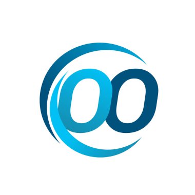 mavi mektuplardan oo vektör çizim