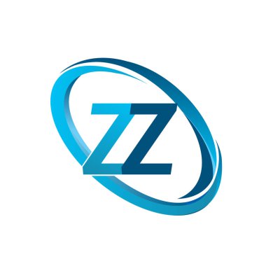 mavi mektuplardan zz vektör çizim