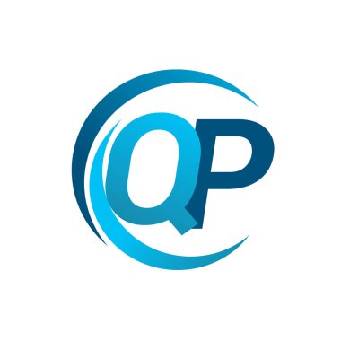 Mavi vektör çizim qp mektuplar