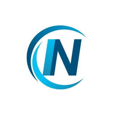 mavi harflerle vektör çizim