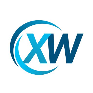 mavi mektuplardan xw vektör çizim