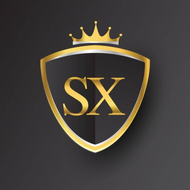 Altın harfler sx vektör çizim