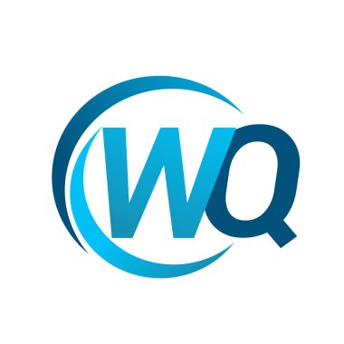 mavi mektuplardan wq vektör çizim