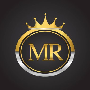 Bay golden vektör çizim harfleri