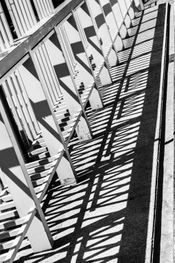 kontrast gölge çitin üzerinden