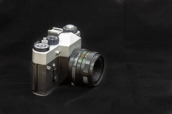 Die Analoge Slr Kamera Ist Hergestellt Der Ussr Wechselobjektiv — Stockfoto