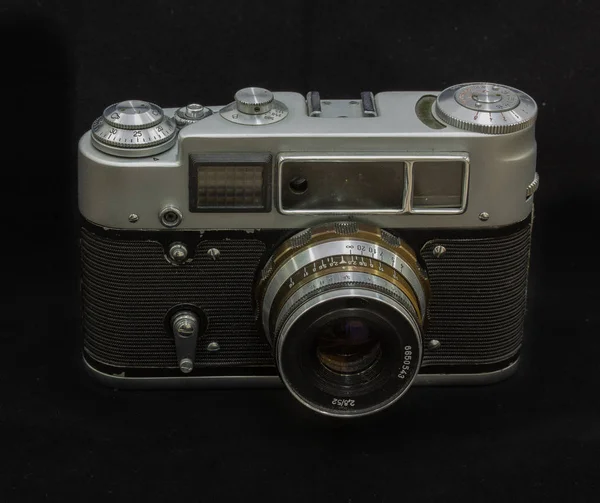 Analoge Film Camera Gemaakt Sovjet Unie Ingebouwde Meter — Stockfoto