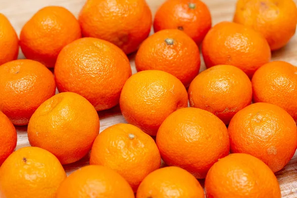 Close-up de tangerinas laranja maduras — Fotografia de Stock