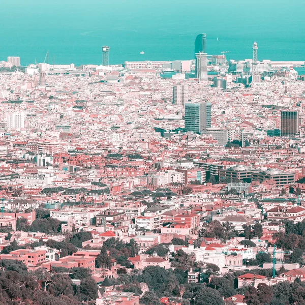 Vista panorámica de la ciudad de Barcelona — Foto de Stock