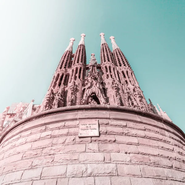 Sühnetempel der Heiligen Familie, Sagrada Familia, Barcelona, Spanien — Stockfoto