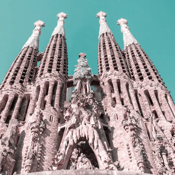 Expiatory temploma a Szent család, Sagrada Familia, Barcelona, Spanyolország — Stock Fotó
